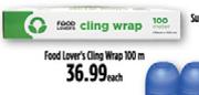 Food Lover's Cling Wrap-100m Each