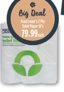 Food Lover's 2 Ply Toilet Paper 18's-Each
