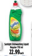 Sunlight Dishwashing Liquid Regular-750ml Each