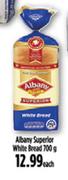 Albany Superior White Bread-700g Each