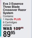 Max Shave Eva 3 Essence Three Blade Crossover Razor System