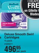 Gillette Venus Delux Smooth Swirl Cartridges 4 Pack-Per Pack