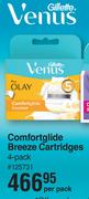 Gillette Venus Comfort Glide Breeze Cartridges 4 Pack-Per Pack