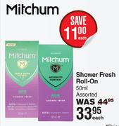 Mitchum Shower Fresh Roll On Assorted-50ml Each