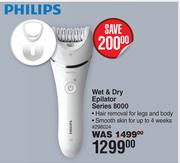Philips Wet & Dry Epliator Series 8000