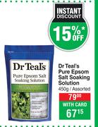 Dr Teal's Pure Epsom Salt Soaking Solution Assorted-450g 