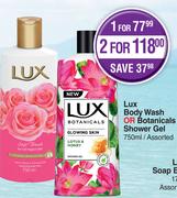 Lux Body Wash Or Botanicals Shower Gel Assorted-For 2 x 750ml