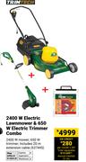 Trimtech 2400W Electric lawnmower & 650W Electric Trimmer Combo