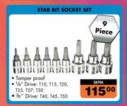Midas 9 Piece Star Bit Socket Set SK9M