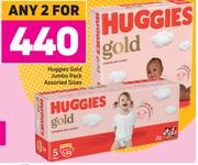 Huggies Gold Jumbo Pack Assorted Sizes-For 2
