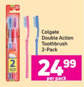 Colgate Double Action Toothbrush 2 Pack-Per Pack