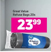 Great Value Refuse Bags 20s