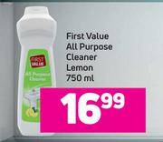 First Value All Purpose Cleaner Lemon-750ml
