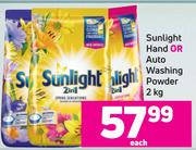 Sunlight Hand Or Auto Washing Powder-2Kg Each