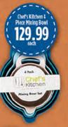Chef's Kitchen 4 Piece Mixing Bowl-Each