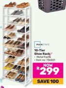 Mainstays 10 Tier Shoe Rack