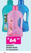 Satiskin Bubble Bath Assorted-2L Each
