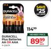 Duracell Plus Batteries (AA Or AAA)-4 Pack-Per Pack