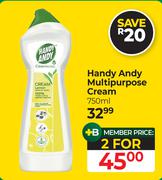 Handy Andy Multipurpose Cream-For 2 x 750ml