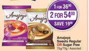 Amajoya Sweets (Regular Or Sugar Free) Assorted-For 1 x 75g/70g