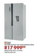 Russell Hobbs 690L Dark Stainless Steel Water Dispenser Fridge
