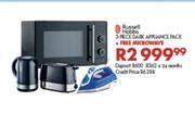 Russell Hobbs 3 Piece Dark Appliance Pack