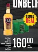 Red Heart Spiced 750ml And Hall & Bramley Lemonade Cans 6x200ml-Per Combo