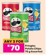 Pringles Potato Chips Assorted-For 3 x 70g