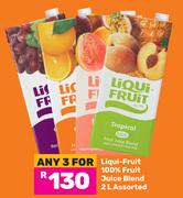 Liqui Fruit 100% Fruit Juice Blend Assorted-For 3 x 2L