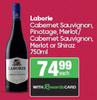 Laborie Cabernet Sauvignon, Pinotage, Merlot/Cabernet Sauvignon, Merlot Or Shiraz-750ml Each