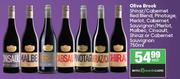 Olive Brook Shiraz/Cabernet Red Blend, Pinotage, Cabernet Sauvignon/Merlot, Malbec,Cinsault-750ml EA