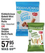 Kiddylicious Veggie straws - 4 pack