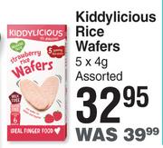 Kiddylicious Rice Wafers Assorted 5 x 4g