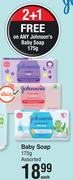 Johnson's Baby Soap Assorted 175g- Each