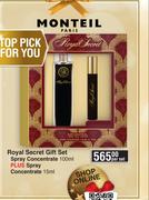 Monteil Royal Secret Gift Set Spray Concentrate-100ml Per Set