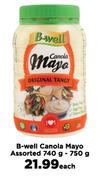 B-Well Canola Mayo Assorted-740g/750g Each