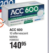 ACC 600 10 Effervescent Tablets