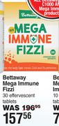 Bettaway Mega Immune Fizzi 30 Effervescent Tablets