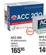 ACC 200 40 Effervescent Tablets
