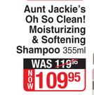 Aunt Jackie's Oh So Clean! Moisturizing & Softening Shampoo-355ml