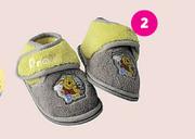 Winnie The Pooh Velcro Slippler-Per Pair