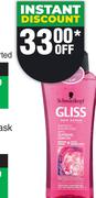 Gliss Shampoo Or Conditioner Assorted-400ml Each