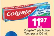 Colgate Triple Action Toothpaste-100ml 