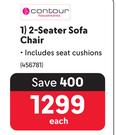 Contour 2 Seater Sofa Chair-Each