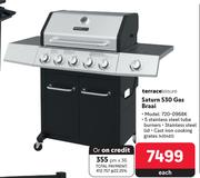 Terrace Leisure Saturn 530 Gas Braai-Each