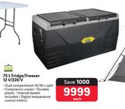 Campmaster 75L Fridge/Freezer 12V/220V-Each