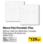 Marco Polo Porcelain Tiles-600mm x 600mm Per Sqm