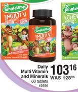 Jungle Vites Daily Multivitamin & Minerals 60 Tablets