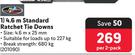 Motoquip 4.6m Standard Ratchet Tie Downs-Per 2 Pack