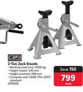 Motoquip 2 Ton Jack Stands-Each